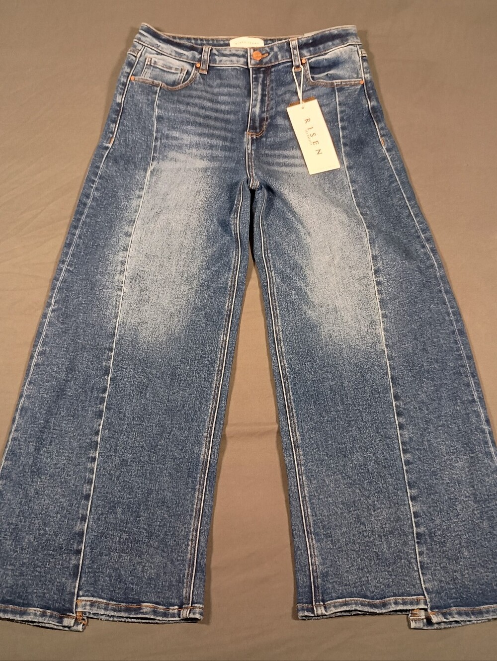 Risen Boho Festival Straight Wide Leg High Rise Baggy Women's 13/31 Jeans NEW